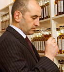 Nosing in the tasting room